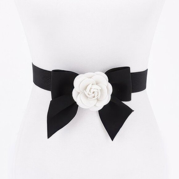Flower Ribbon Elastic Belt - Picture 1 of 4